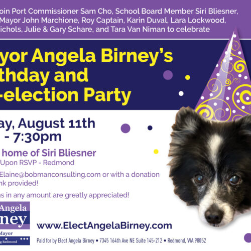 Angela Birney’s Birthday and Re-election Party